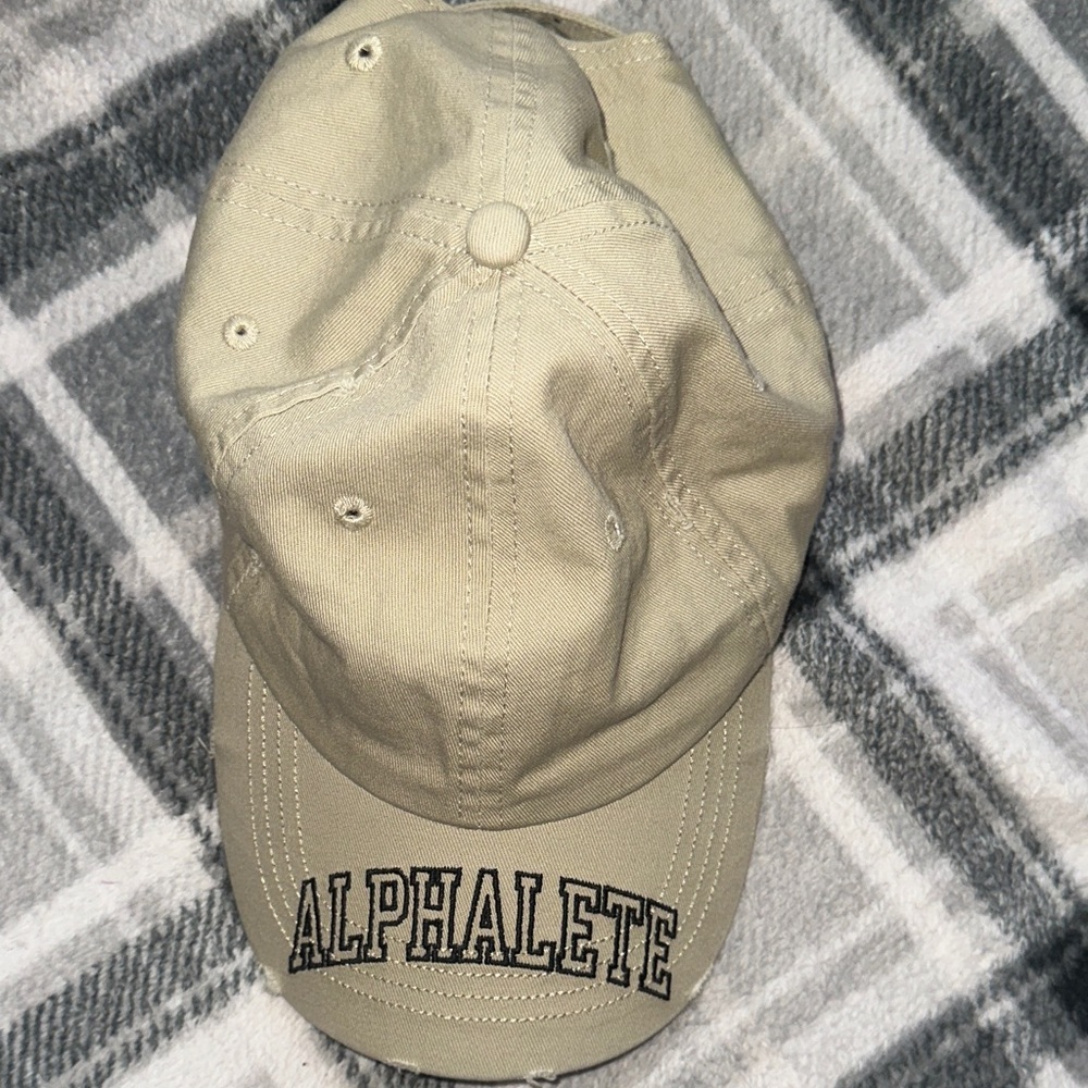 Alphalete Cream grey and Tan Caps BUNDLE - Picture 3 of 14